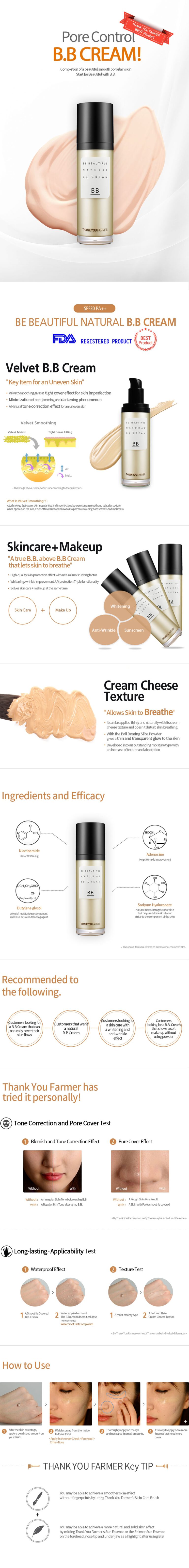 Cremă naturală Be Beautiful BB 40ml - BewellStore