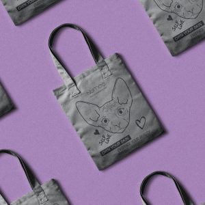Tote Bag, bumbac organic 100%, Numee, 1 buc