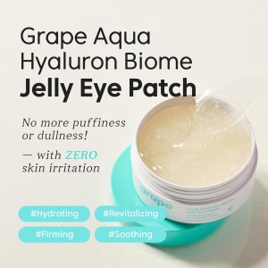 Patchuri pentru ochi Grape Aqua Hyaluron Biome Jelly, 60buc(2marimi)/84g, Thank You Farmer