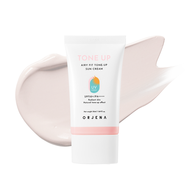 Crema de protectie solara hibridă cu efect de tone-up natural, Airy Fit Tone-Up SPF50+ PA++++, 50ml, Orjena