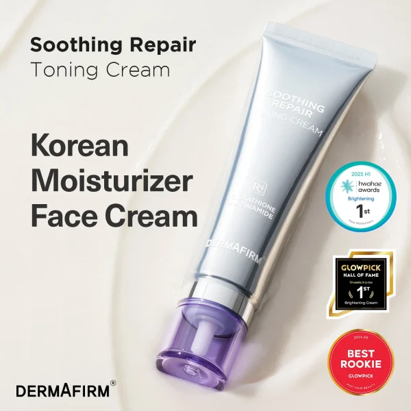 Cremă tonifiantă cu Glutathione Nano Brightening™ Repair Toning Cream R4, 50ml, Dermafirm