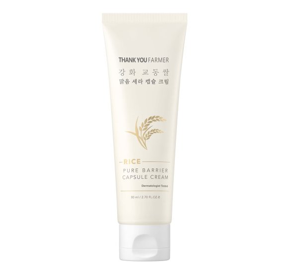 Crema reparatoare cu ceramide, Rice Pure Barrier Capsule Cream, 80ml, Thank You Farmer