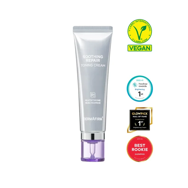 Cremă tonifiantă cu Glutathione Nano Brightening™ Repair Toning Cream R4, 50ml, Dermafirm