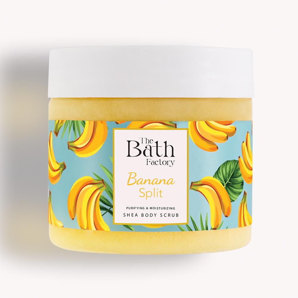 Scrub pentru corp Banana Split The Bath Factory, 300gr