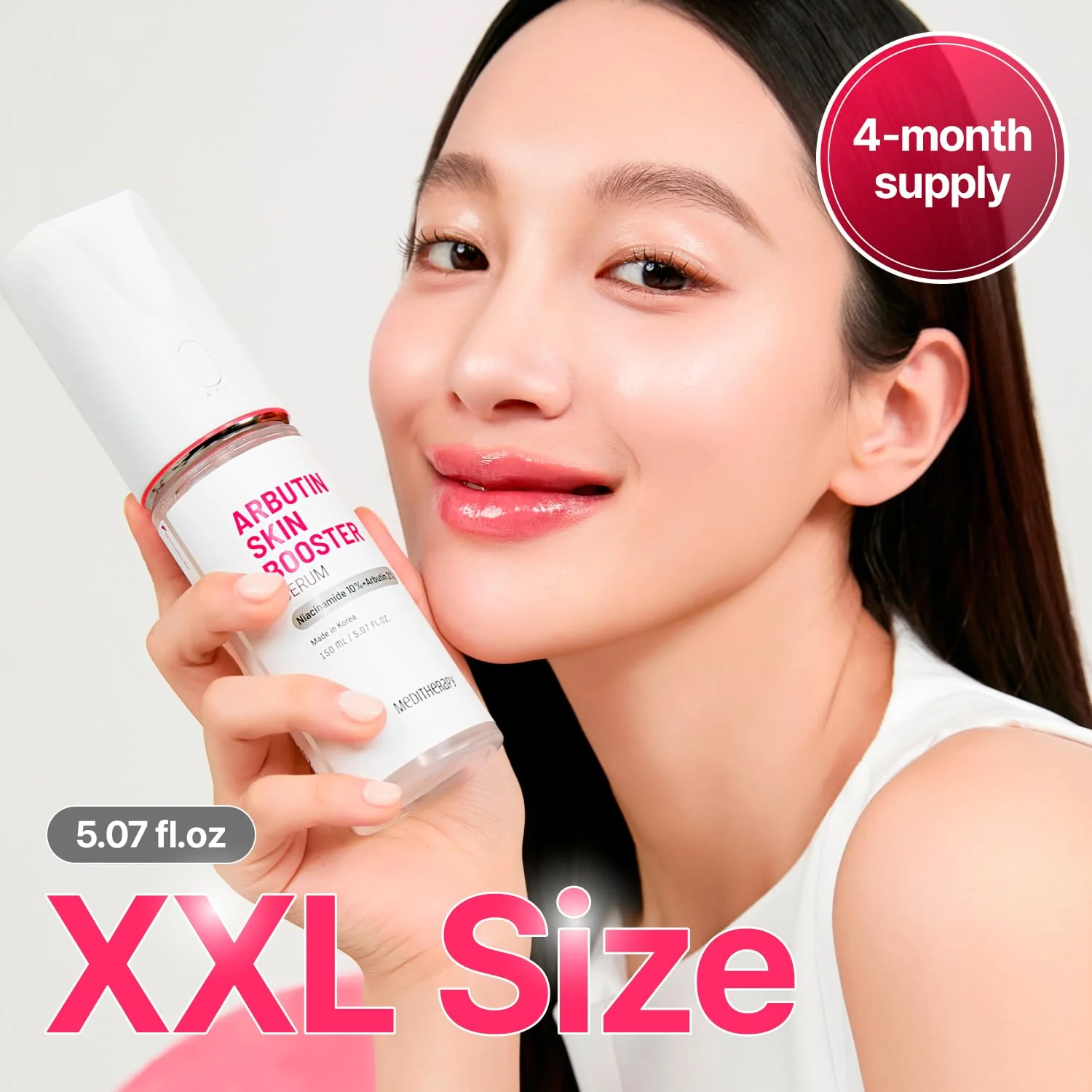 Serum Arbutin Skin Booster + Dispozitiv cu microcurent, 150ml, Meditherapy