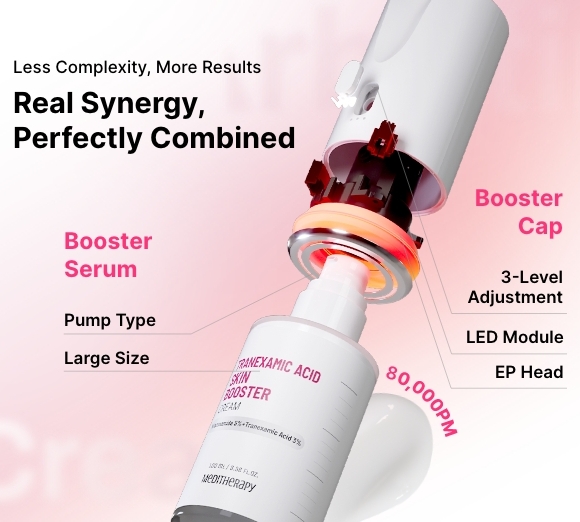 Crema Tranexamic Acid Skin Booster + Dispozitiv cu microcurent, 100ml, Meditherapy