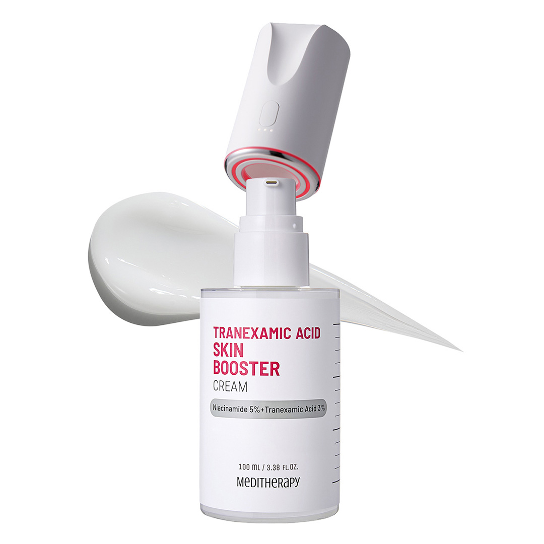 Crema Tranexamic Acid Skin Booster + Dispozitiv cu microcurent, 100ml, Meditherapy
