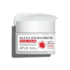 Crema depigmentata ten gras și acnee, cu acid salicilic si BHA arbutin, APLB, 55ml