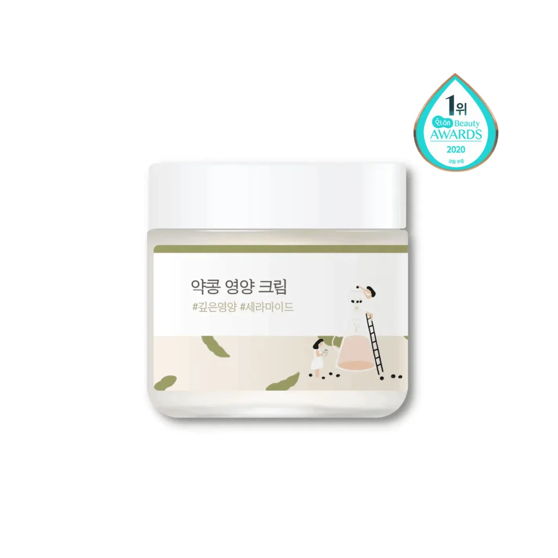 Cremă de față hrănitoare cu soia neagră, Soybean Nourishing Cream, 80 ml, Round Lab