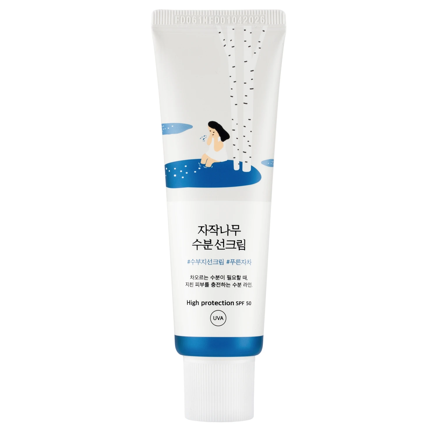 Cremă de protecție solară SPF 50+ PA++++, Birch Juice Moisturizing Sunscreen, 50 ml, Round Lab
