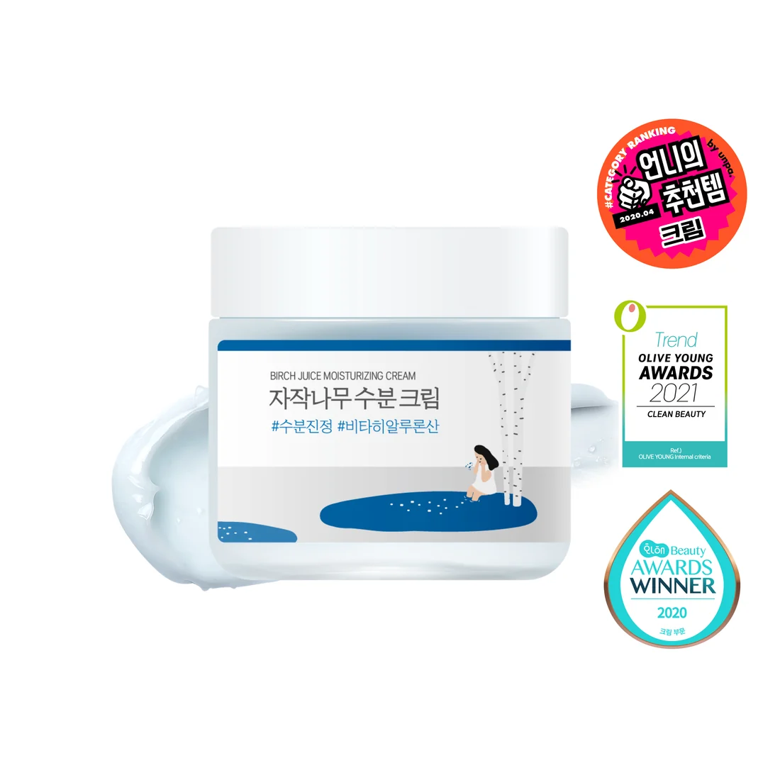 Cremă hidratantă pentru față, Birch Juice Moisturizing Cream, 80 ml, Round Lab