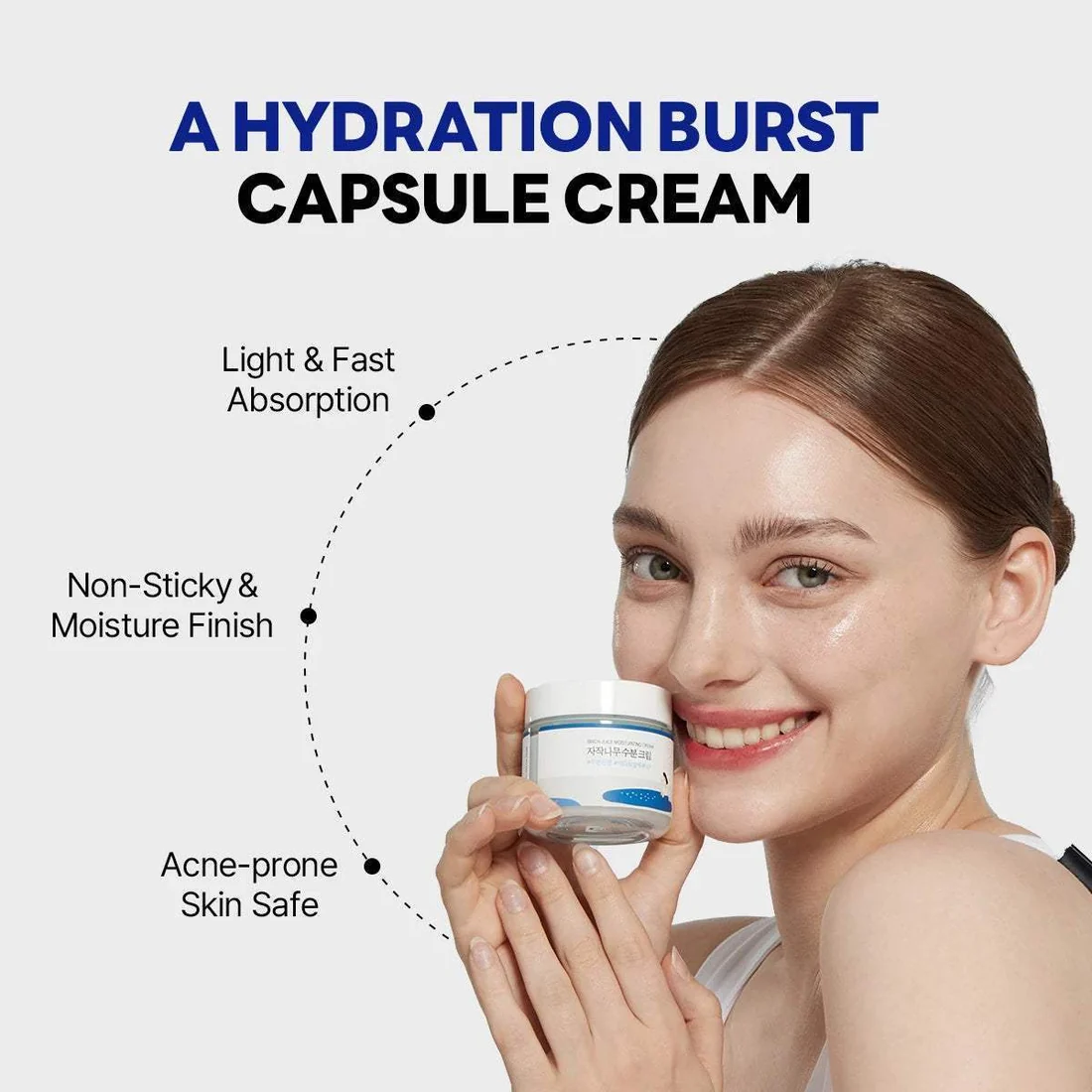 Cremă hidratantă pentru față, Birch Juice Moisturizing Cream, 80 ml, Round Lab