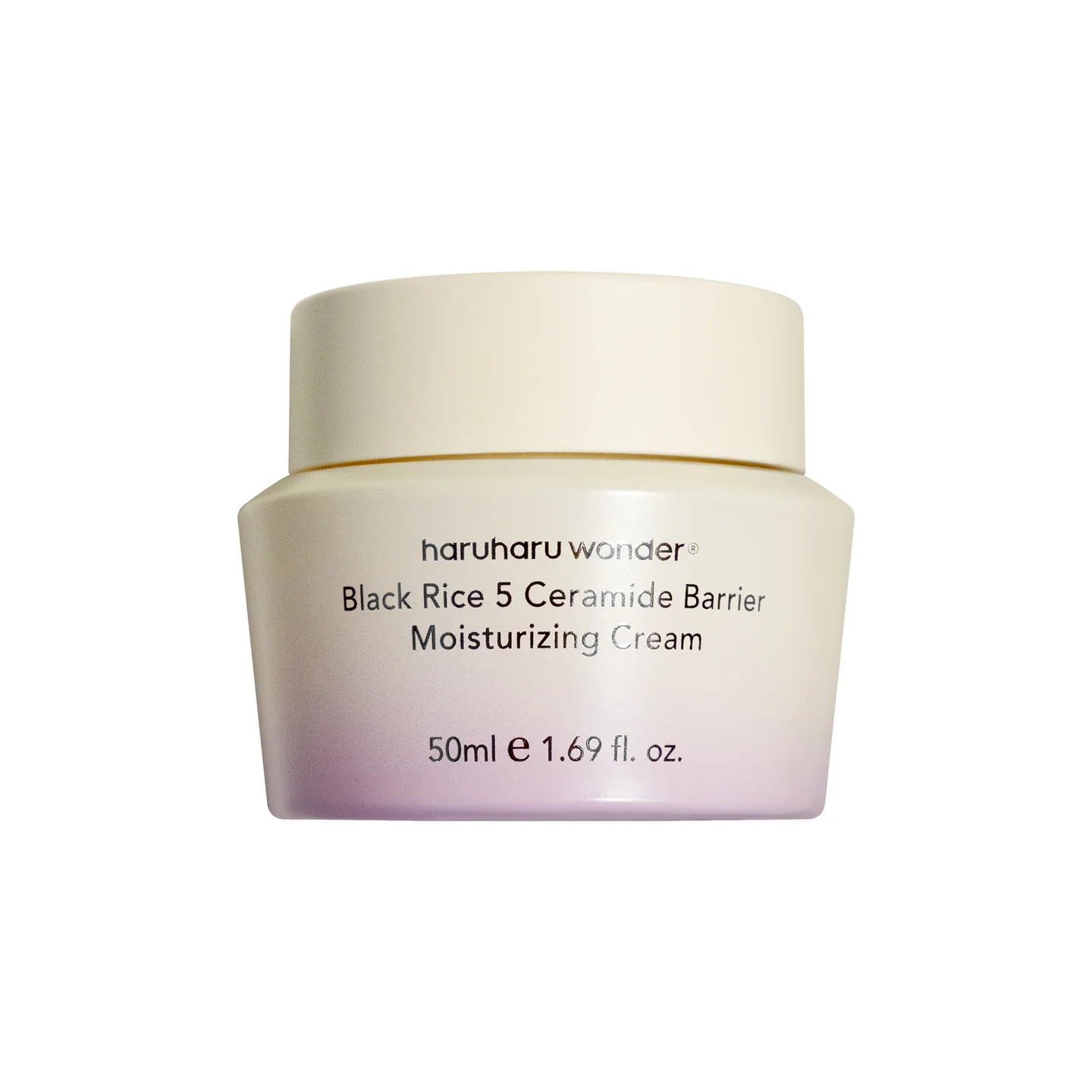 Cremă hidratantă și reparatoare cu 5 ceramide, orez negru fermentat, vitamina E și alantoină, Black Rice 5 Ceramide Barrier, 50 ml, Haruharu Wonder