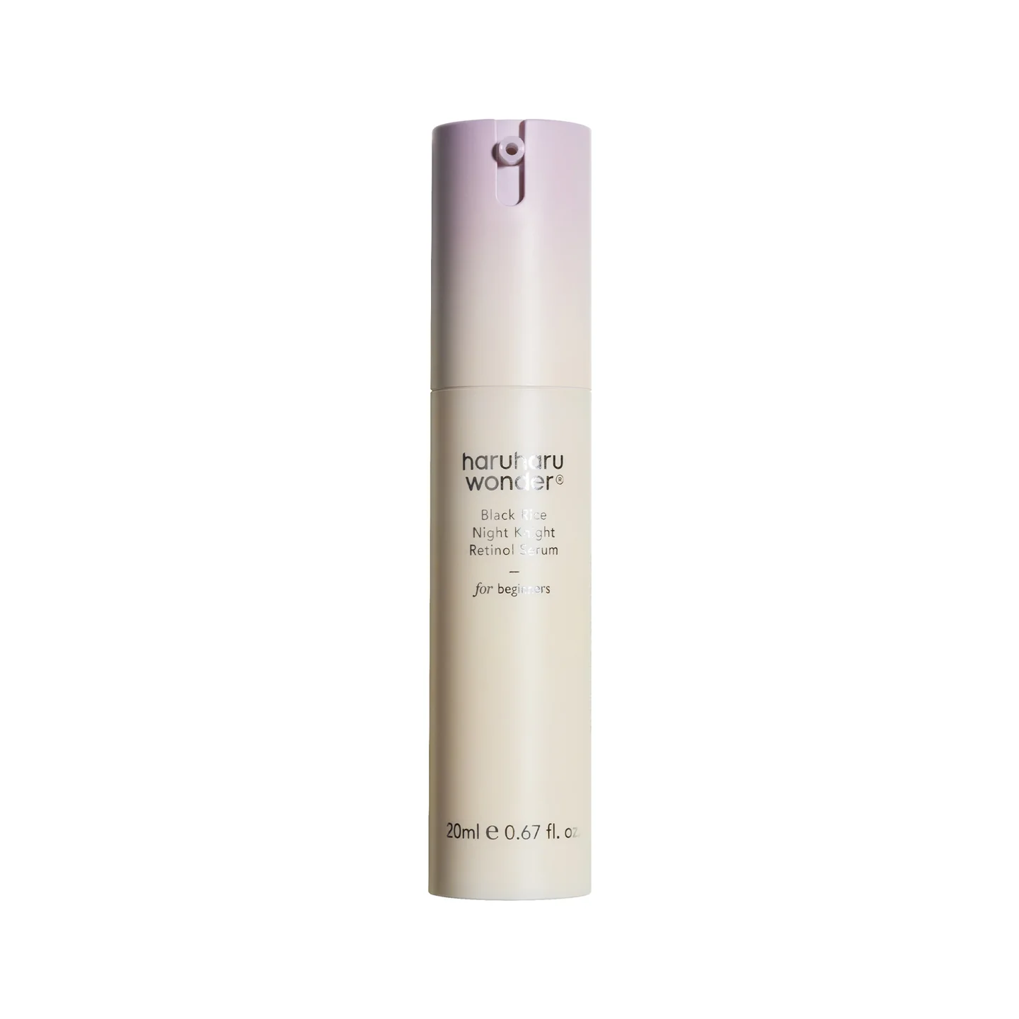 Ser anti-age cu 0,08% retinol, 1% bakuchiol, ceramide și orez negru fermentat, Black Rice Night Knight Retinol, 20 ml, Haruharu Wonder