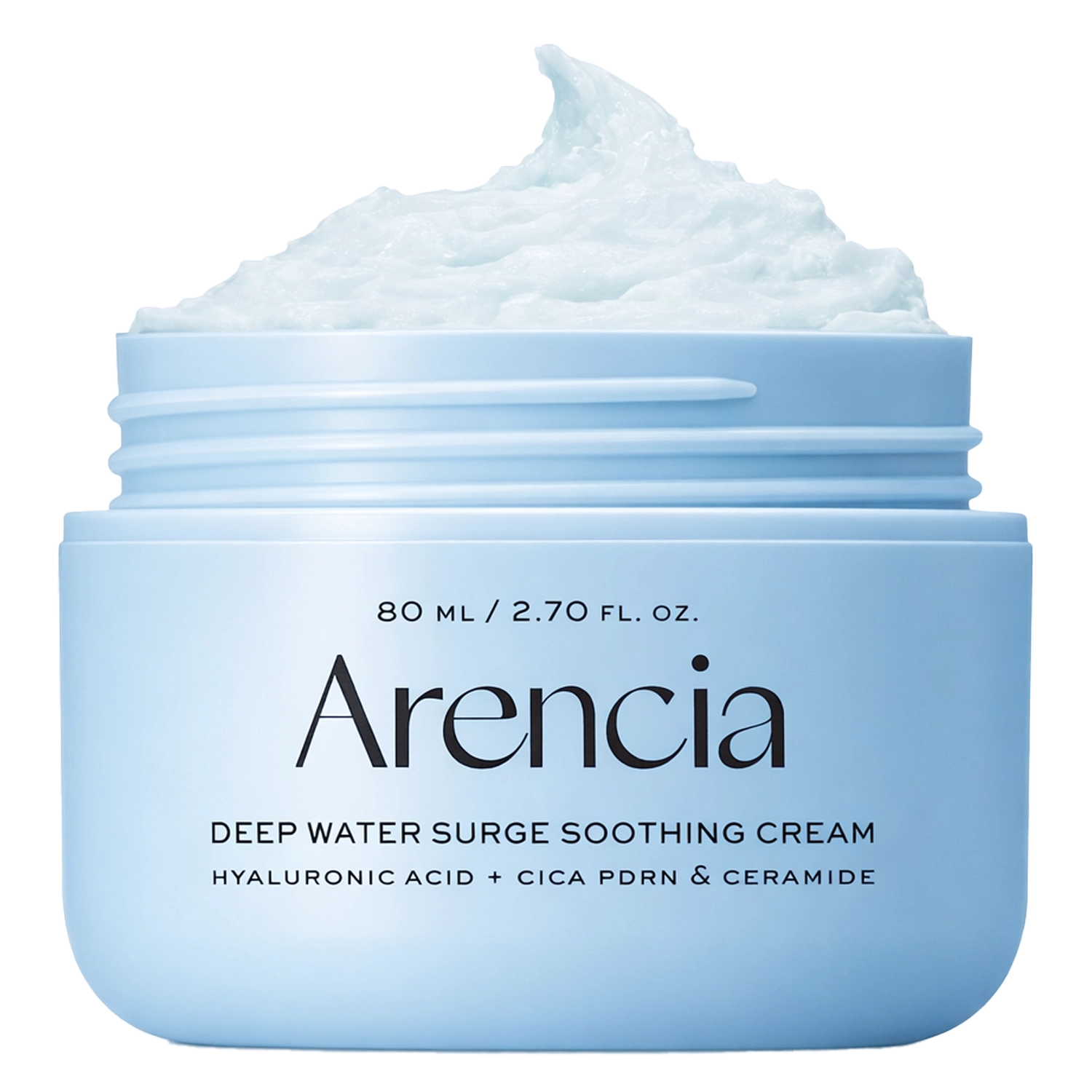 Cremă hidratantă și calmantă cu Cica PDRN si ceramide, Deep Water Surge Soothing Cream, 110ml, Arencia