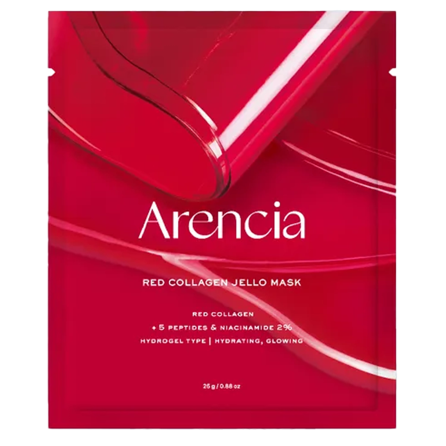 Mască gel hidratantă și pentru fermitate cu colagen, Red Collagen Jello Mask, 25g, Arencia