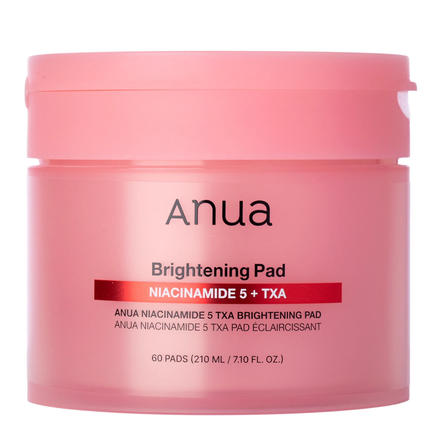 Dischete tonifiante iluminatoare cu 5% niacinamidă și acid tranexamic, Niacinamide 5 TXA Brightening Pad, 60 bucăți, ANUA