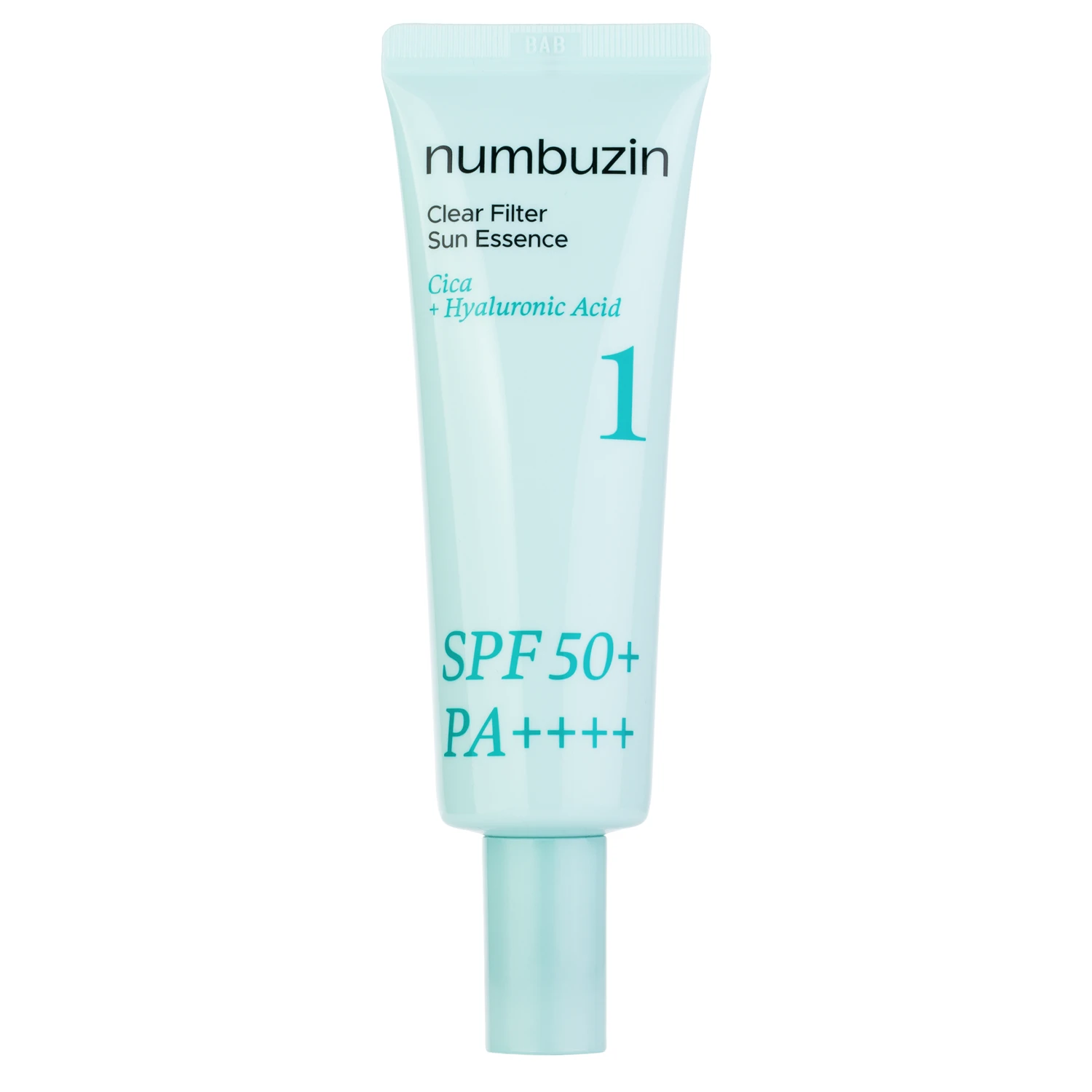Esență cu protecție solară SPF50+ PA++++ pentru hidratare și calmare cu centella asiatica, No.1 Clear Filter Sun Essence, 50ml, Numbuzin