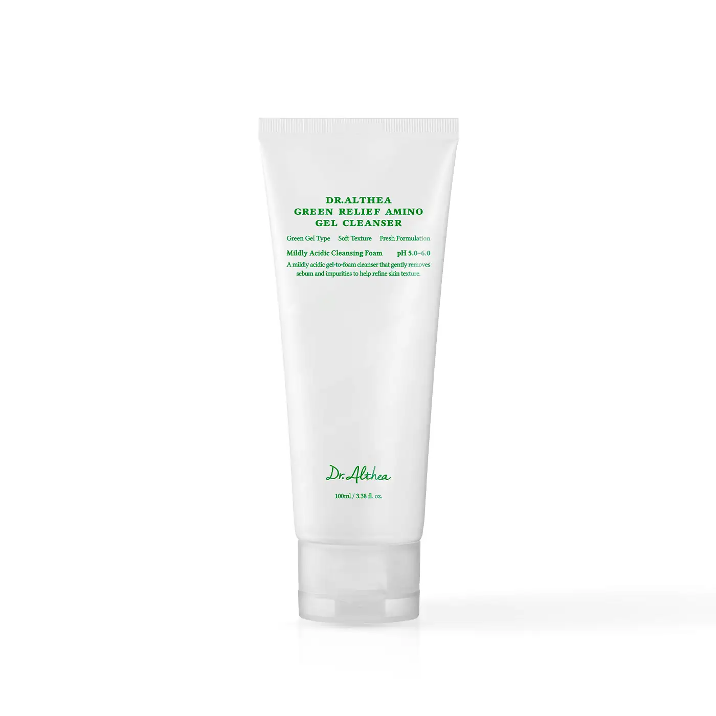 Gel de curățare delicat pentru față cu aminoacizi și ceramide, Green Relief Amino Gel Cleanser, 100 ml, Dr. Althea