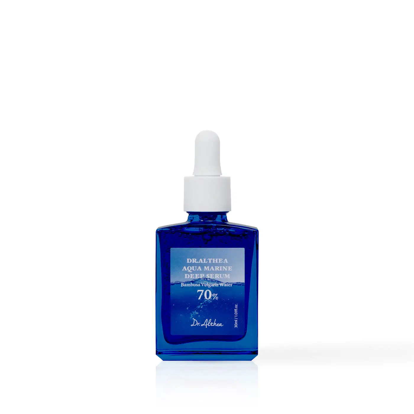 Ser de față intens hidratant cu apă de bambus și niacinamidă, Aqua Marine Deep Serum, 30 ml, Dr. Althea