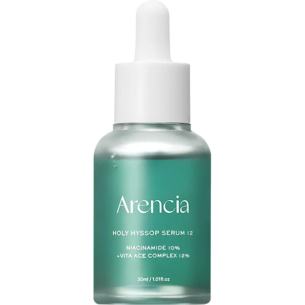 Ser de față pentru luminozitate și uniformizarea tenului cu isop, niacinamide și vitamina c, Holy Hyssop Serum 12, 30ml, Arencia